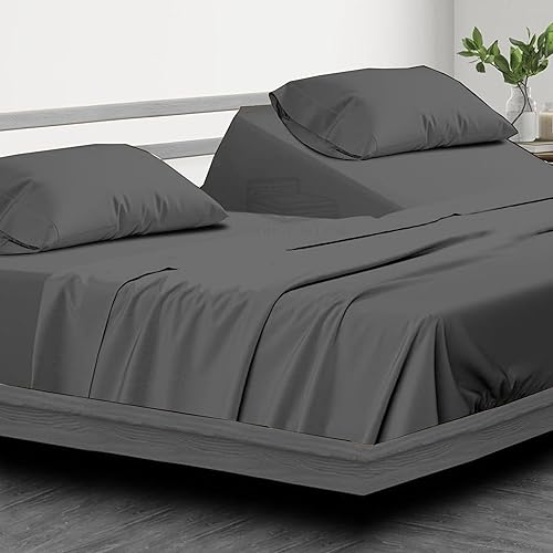 Miniatura 10 de Juego de sábanas Flex King de cabeza dividida para cama ajustable, sábanas de tamaño King flexible para dormir con número de cama, sábanas de