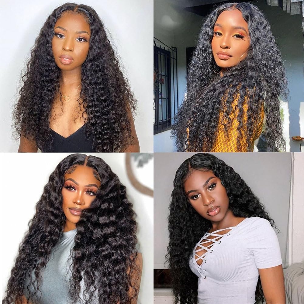 Eavy Curly Virgin Brazilian Lace Wig 22-24 inches! Amazon.com : 10A Brazilian Body Wave Bundles 20 22 24 Inch  main image 3