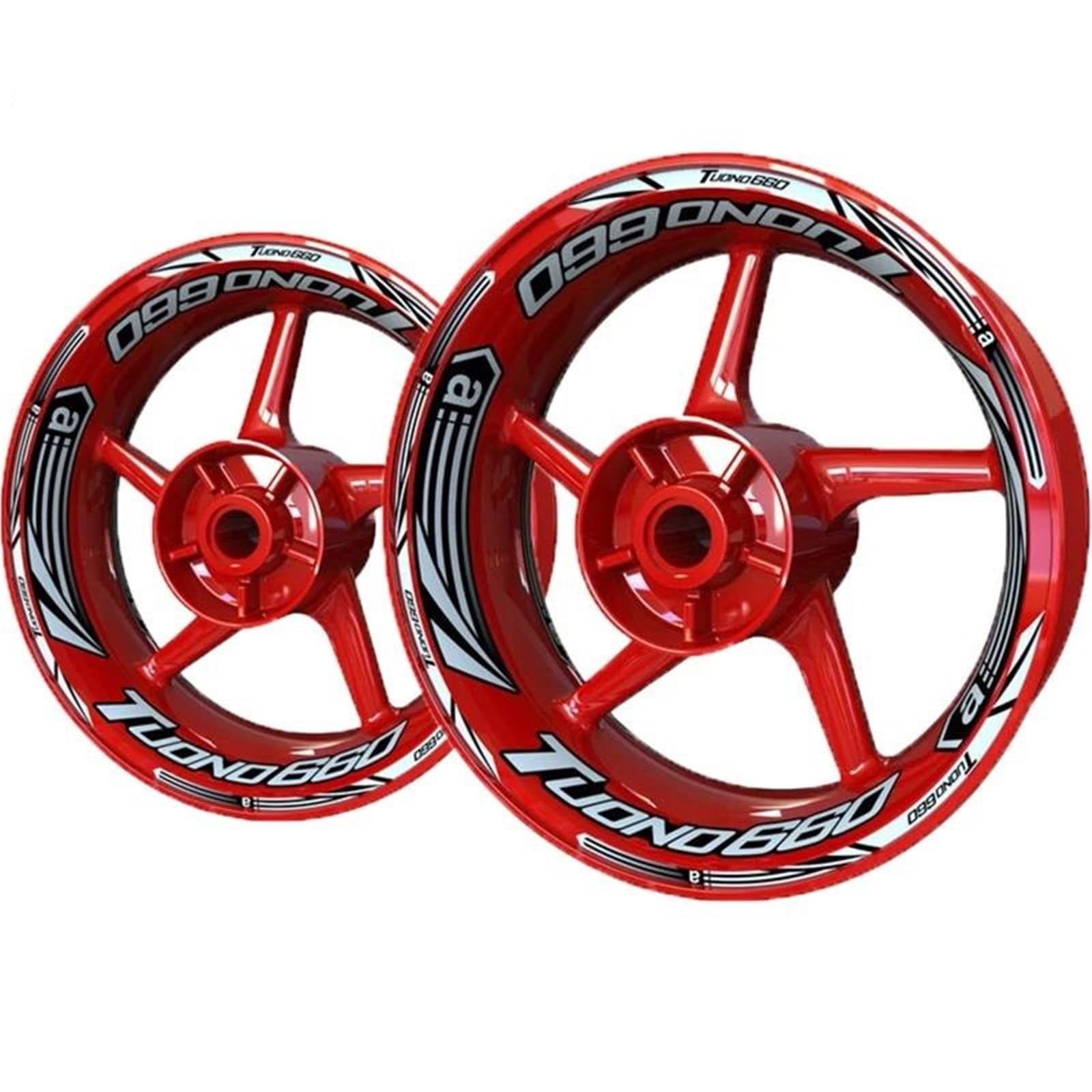 Tysmyxgs Color 3 Motorcycle Wheels Stickers Rim Decal For Aprilia Tuono 660 Wheel Sticker Decals Rim Stripe Decal Stickers Accessories Complete Pack Of Rim Stickers(Color 3)