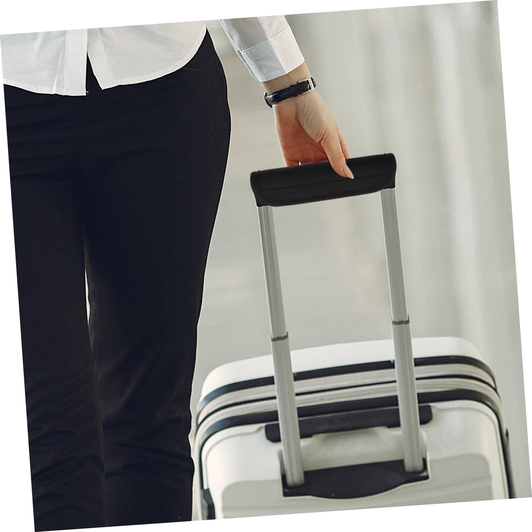 Funda De Mango para Equipaje De Neopreno Protector De Manija De Maleta Cubierta De Agarre para Viaje Instalación Y Diseño Elegante Protección contra Arañazos 2 Piezas X 5