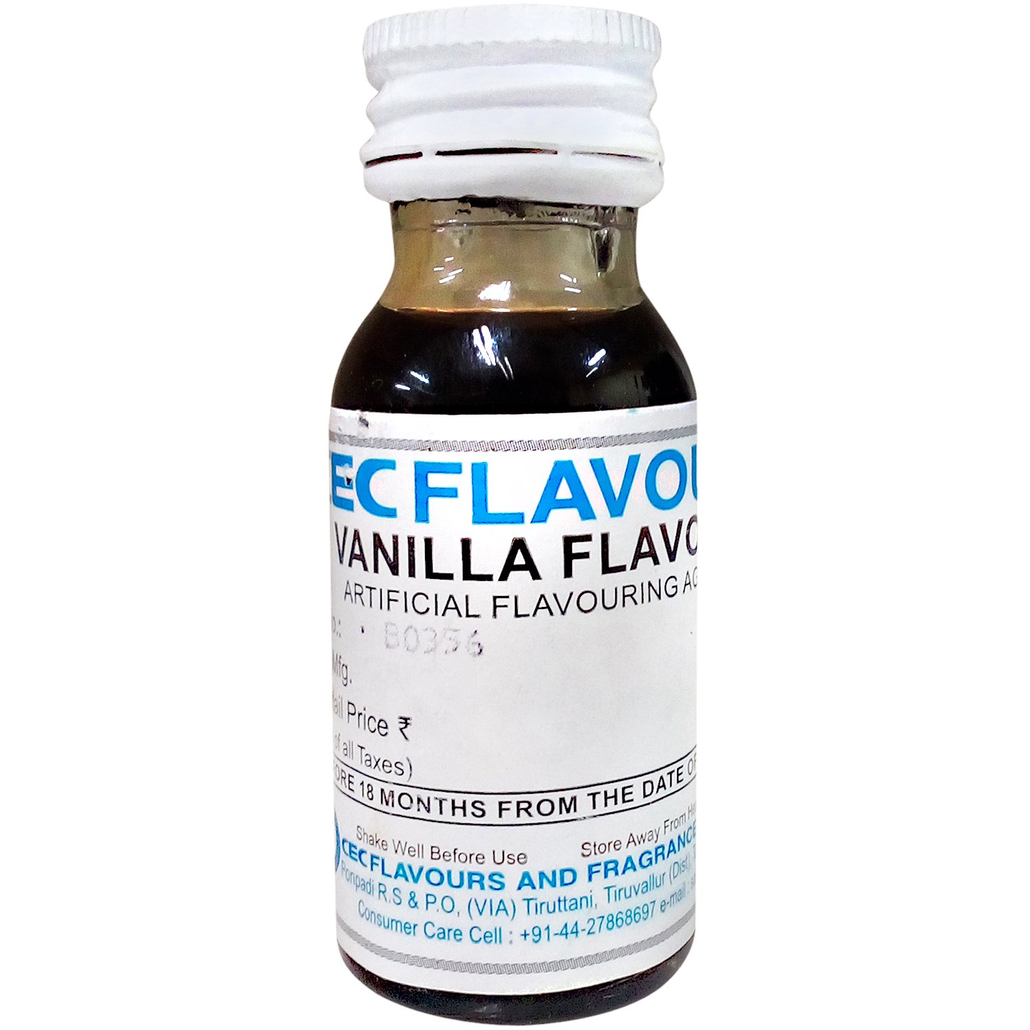 CEC Flavour Artificial Flavouring Agent Vanilla, 20ml Bottle Amazon