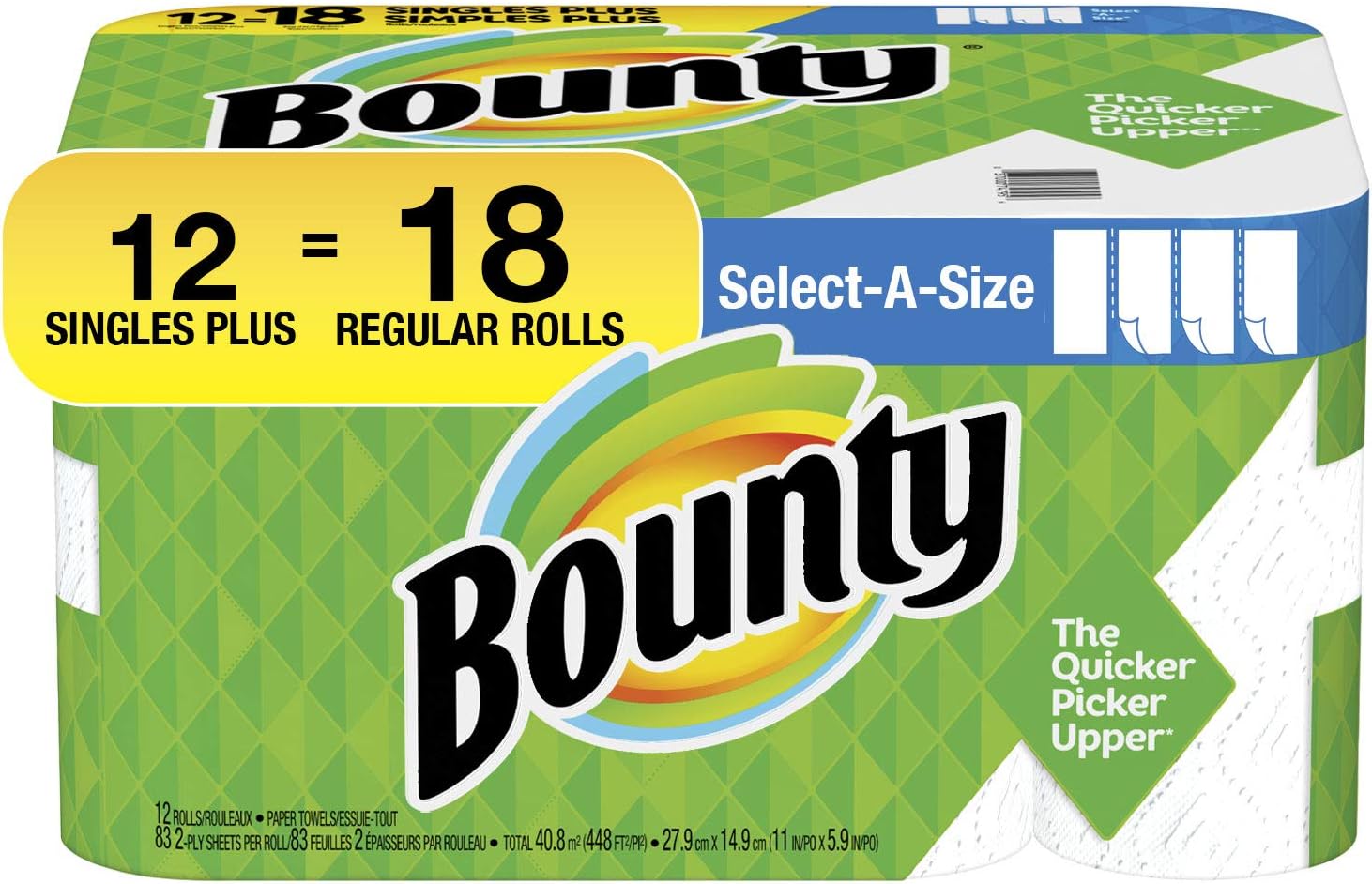 Bounty Bounty 74795 Select-A-Size Paper Towels, 20 Fluid Ounce