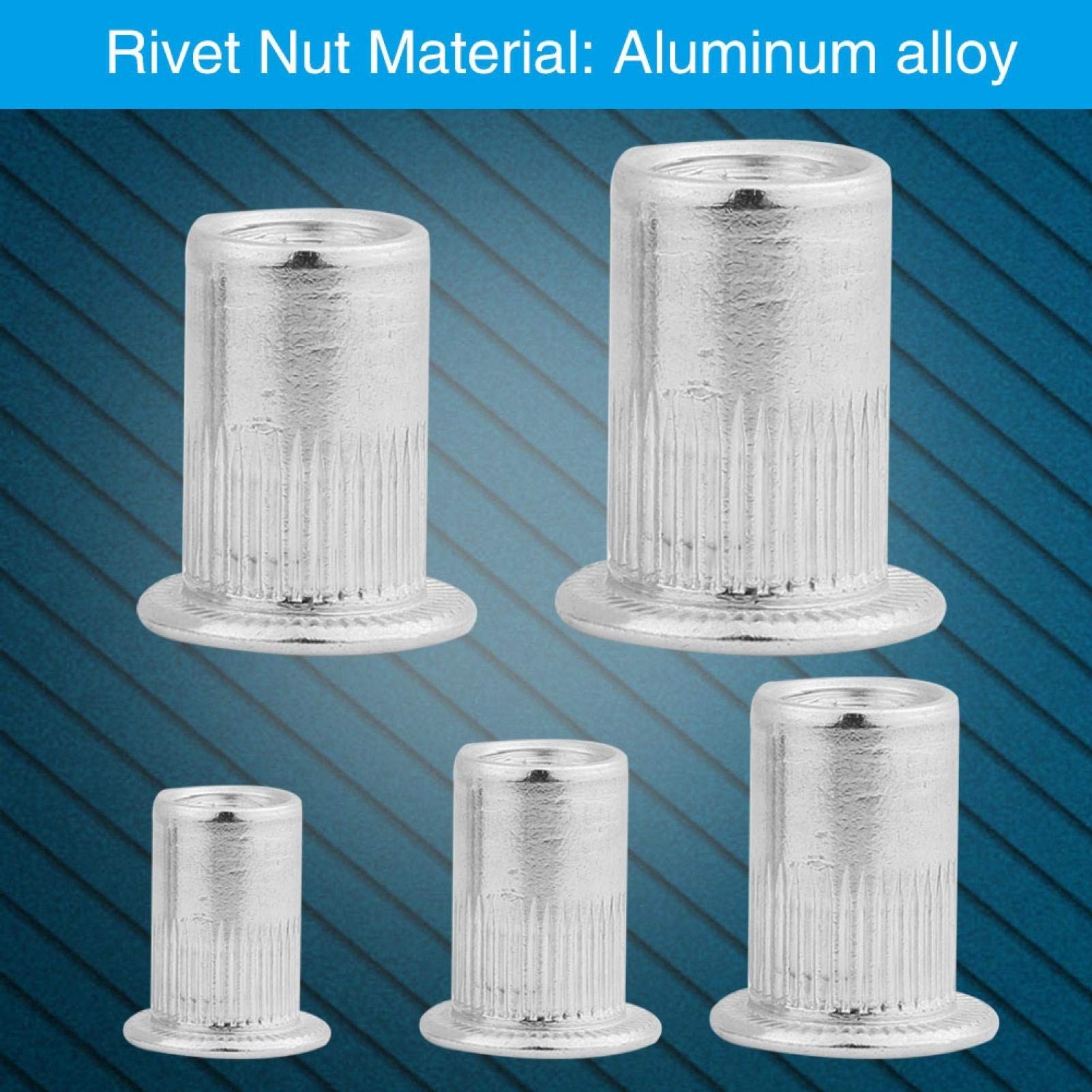 DADO RIVETTO DI precisione strumento per trapano elettrico M3 ~ M10 lega di alluminio Ni EUR 102