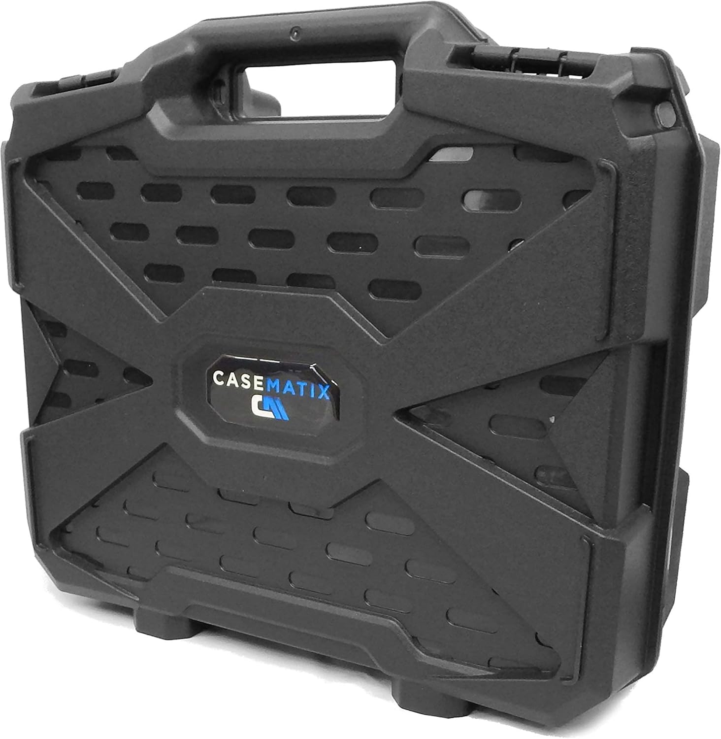 CASEMATIX Wireless Microphone Travel Case with Customizable Foam Mixer Travel Case for Mixers up to 14" x 10.5" x 3.9"