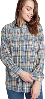 Apparel Angelina Women's Flannel Shirt | Repels Liquids, Stains, and Odors