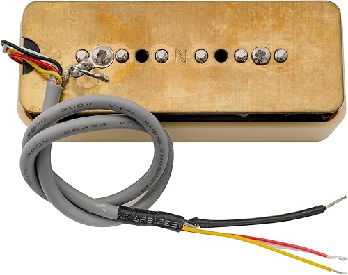 Miniatura 4 de Wilkinson M Series P90 - Barra de jabón apilada, imán de cerámica, tamaño Humbucker, pastilla de cuello de recogida de bobina única, 10 K para