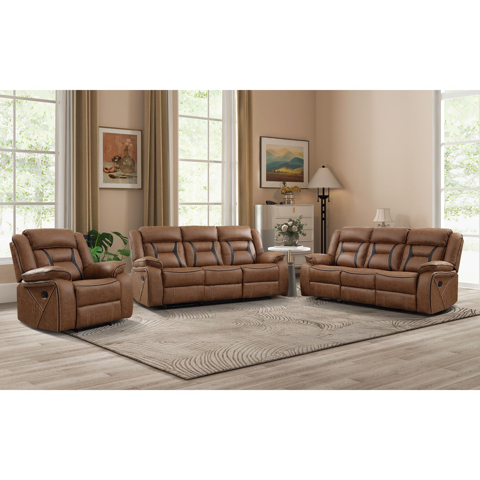 Brown / 39"+85"+85"(1+3+3)
