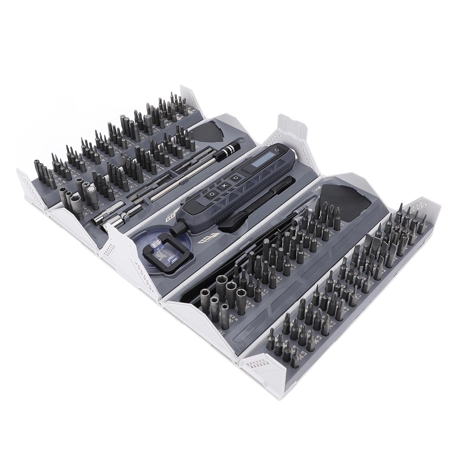 CHICIRIS Kit Cacciavite Elettrico, Set Mini Cacciavite di Precisione 163 in 1 con Punte Magnetiche e Strumenti di Riparazione, per Telefono, Fotocamera, Fotocamera, Orologio, Computer,
