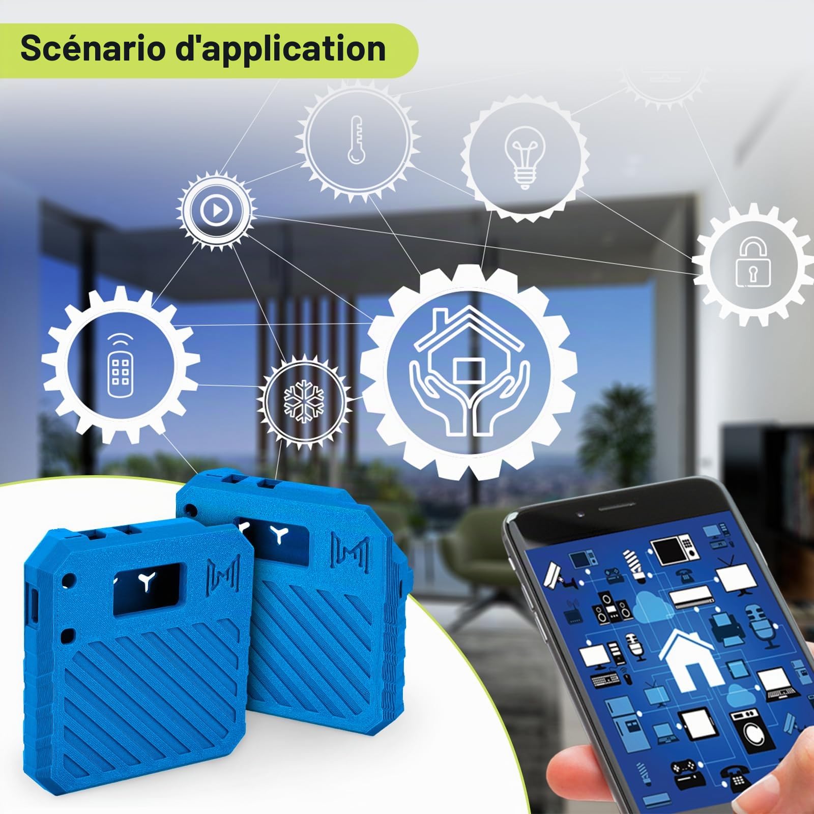 1 paquet ESP32 pour boîtier Heltec V3, carte de développement LoRa, boîtier Meshtastic avec connecteur d'antenne et interface de type C, (N33, bleu)