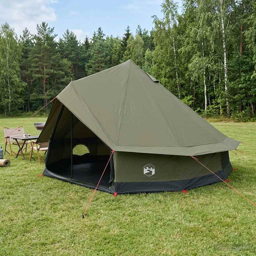 Tenda Familiare Policotone Marrone 6 Persone