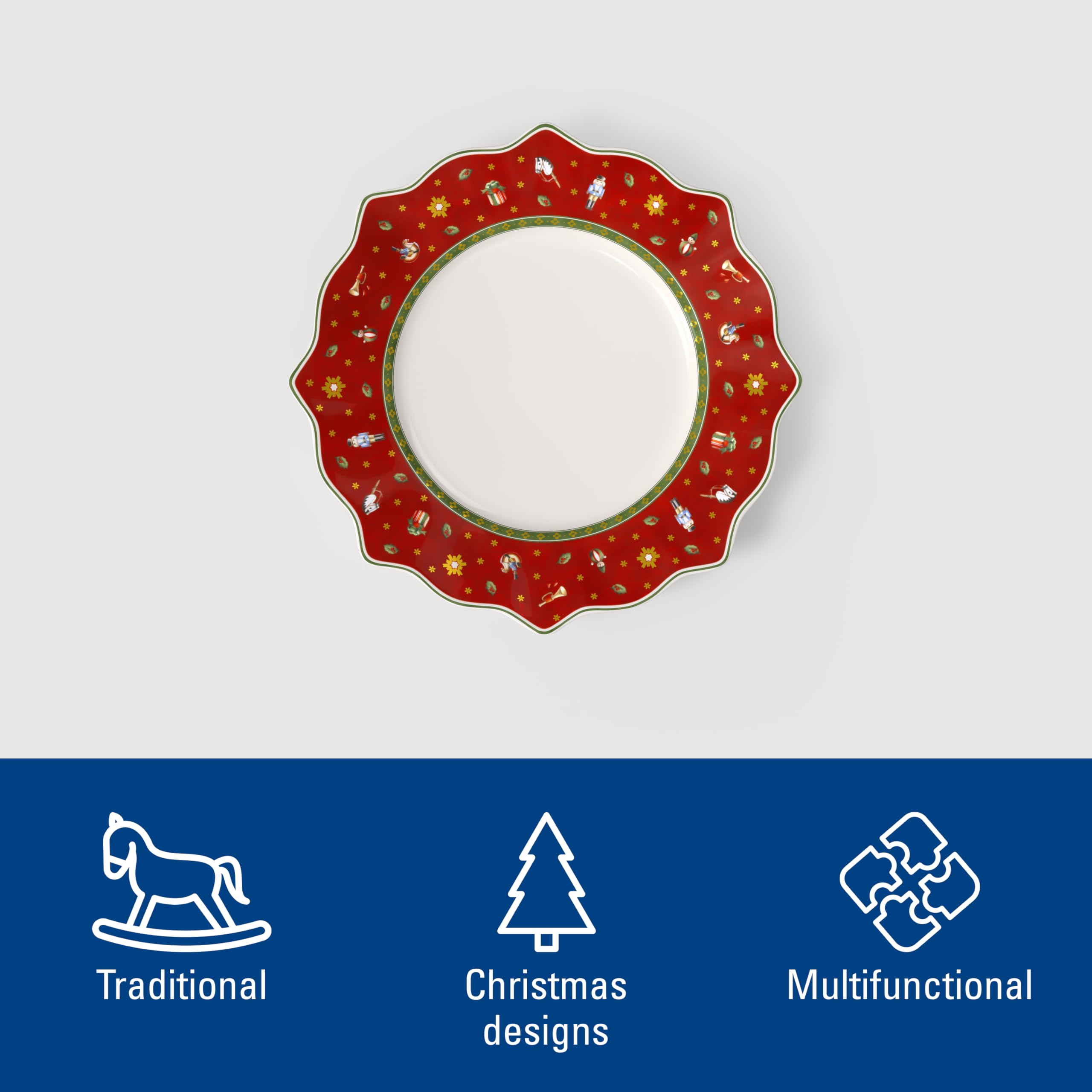 Villeroy & Boch Toy'S Delight Talerz Obiadowy, Czerwony, 29 cm