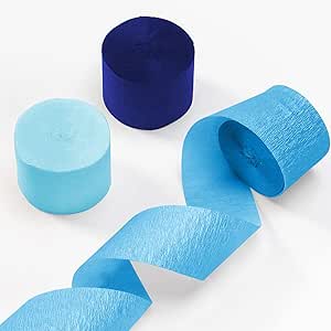 6 Rolls Jungle Theme Crepe Paper Streamers | 4.5cm X 25m Forest Party