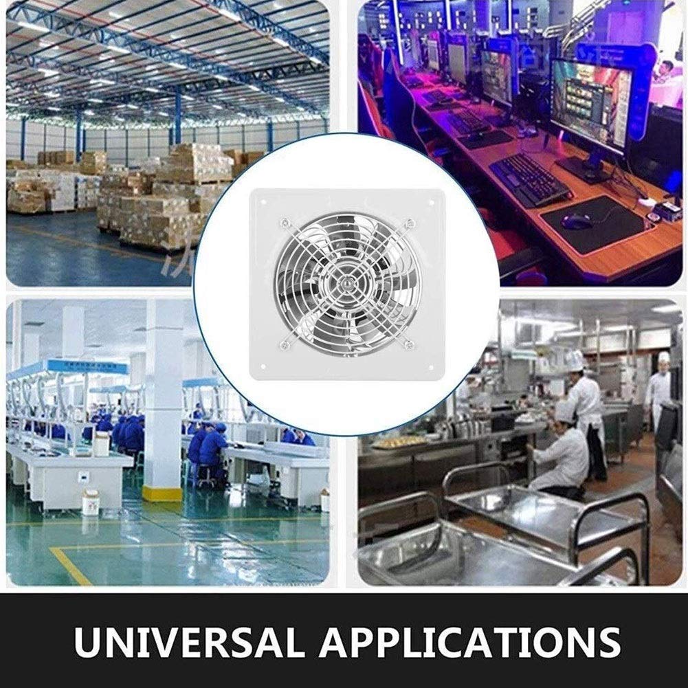 Ventola Estrazione Aria Industriale Ventola di estrattore Industriale 150 mm/6 Pollici 1100m3/h Ventola di estrattore a Parete a Basso Rumore for Cucina del Bagno