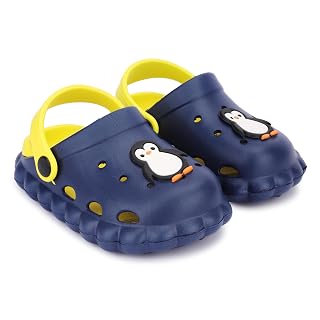 GLJ Naughty Angel First Walking Shoes for Baby Girls, Kids Clogs Slippers for Beach, Pool, Yard, Garden, Camping, Travel (Blueberry, 12 Months)