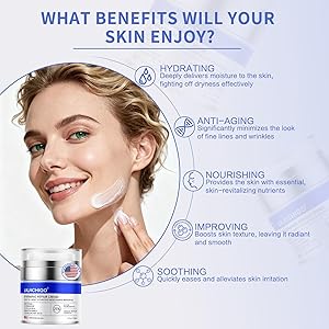 Neck Firming Cream | Face Moisturizer for Women - Anti Aging Formula for Tightening and Firming with Retinol,Collagen,Hyaluronic Acid | Day & Night Moisturizer Suited for Most Skin Types,1.7 OZ