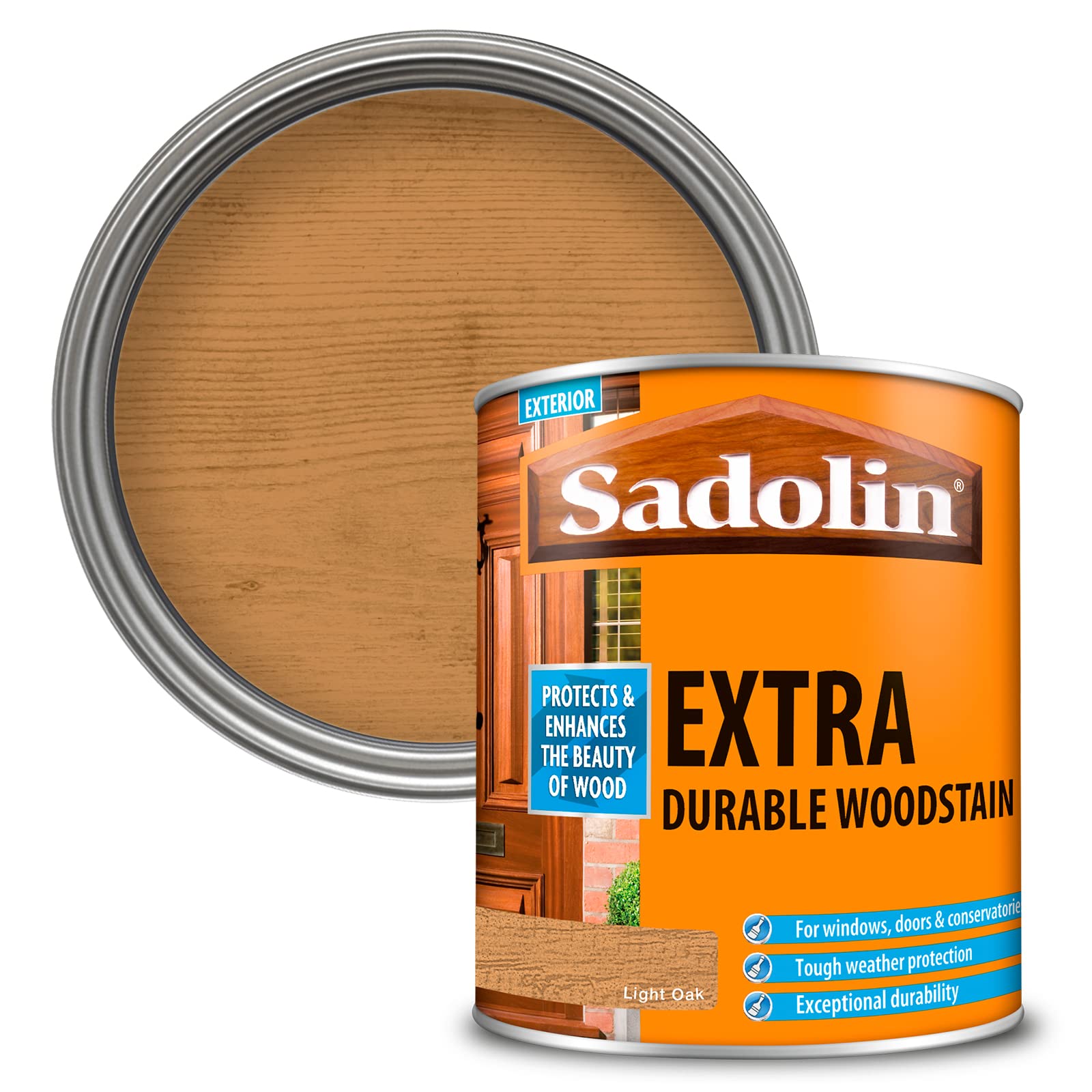WALLPAPER EMPIRE Sadolin - Extra Durable Woodstain - Advanced UV Protection (Light Oak)