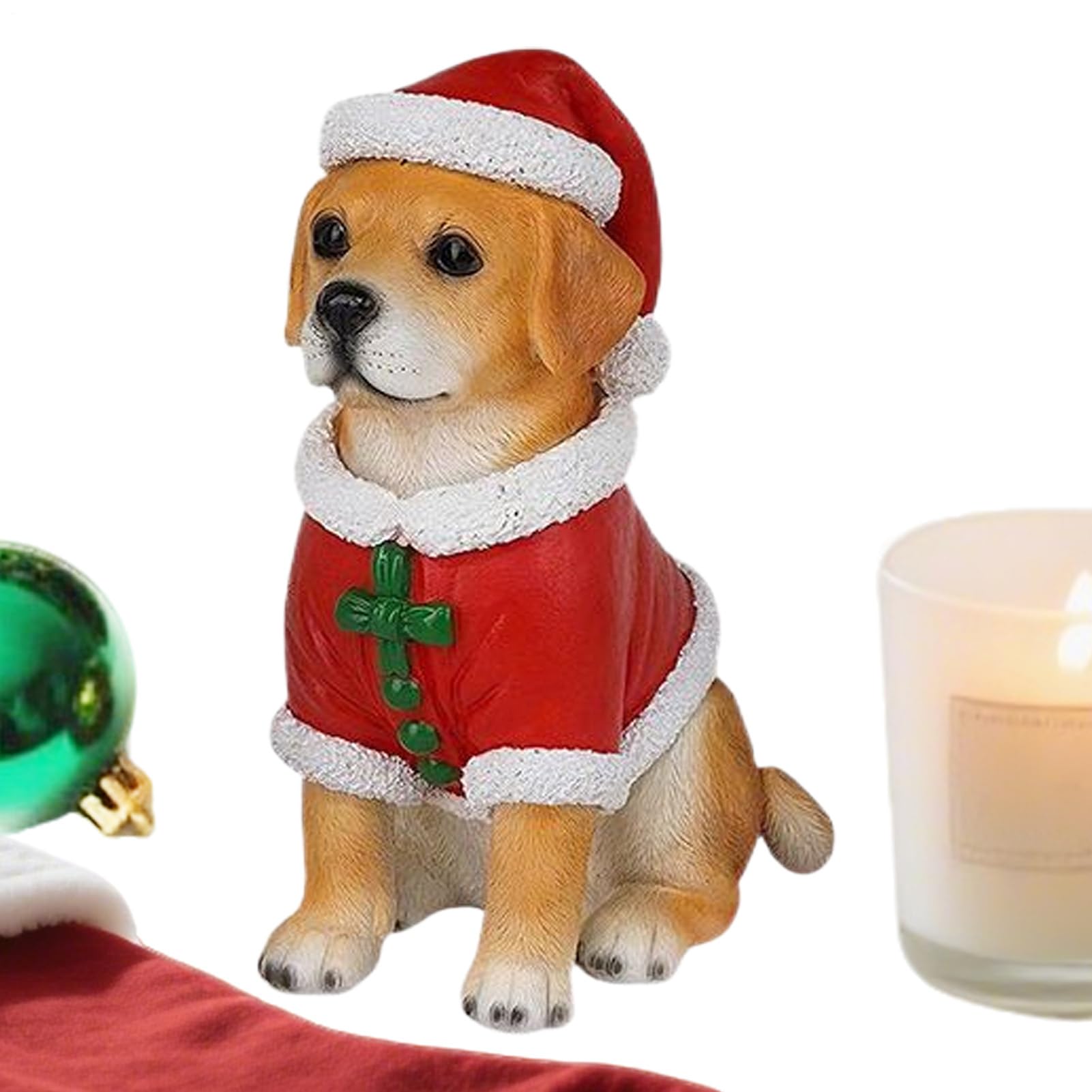 Figurines de Noël chien en résine, cadeau idéal pour Thanksgiving et fête