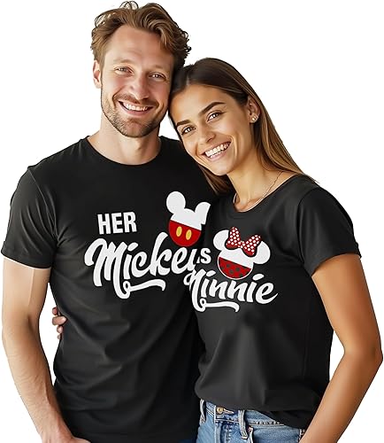 Miniatura 4 de Camisas a juego para parejas, para él o ella, para parejas, camisa de amor para hombres y mujeres, conjunto de camisetas MM para San Valentín,