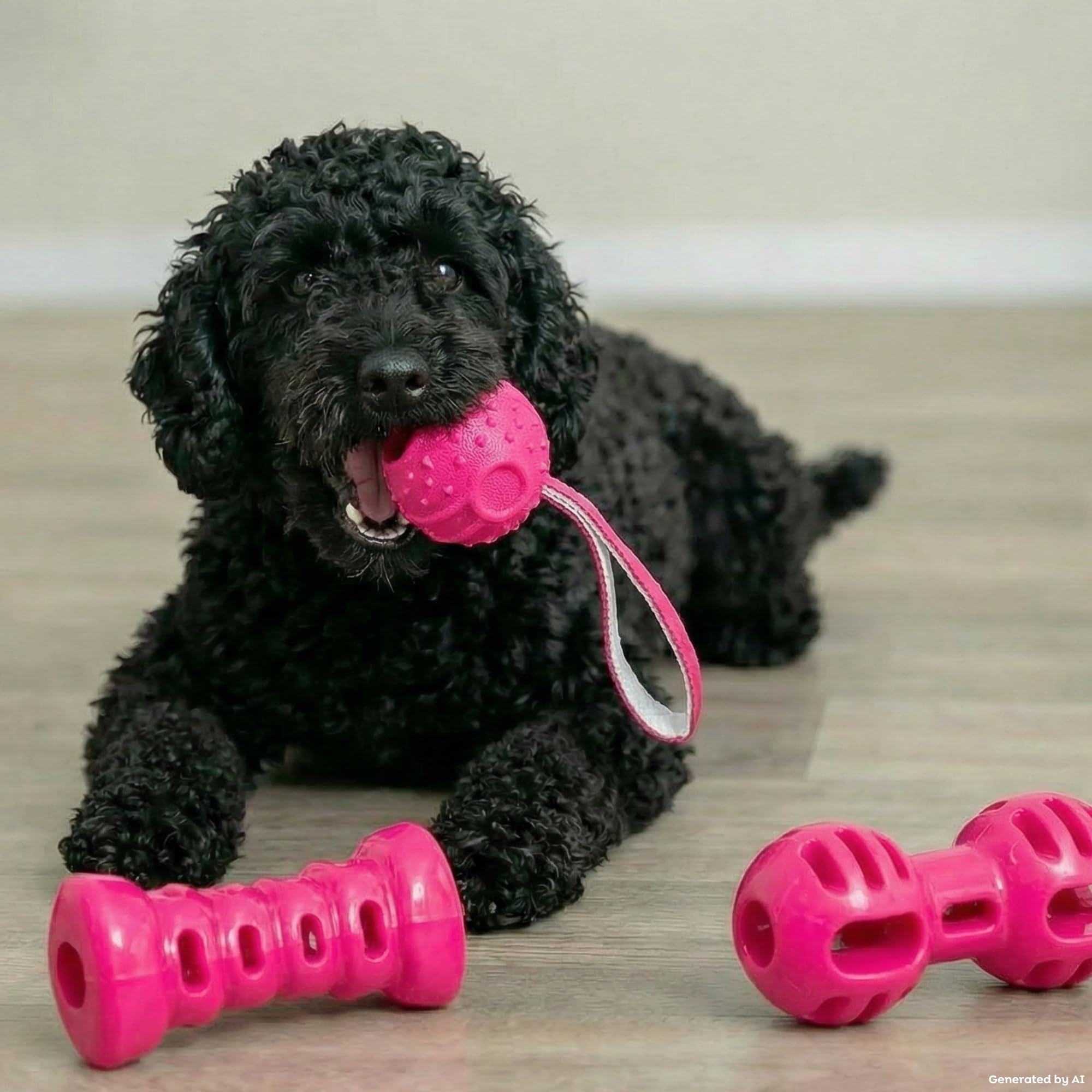 TRIXIE Soft et Strong Rugby Jouet TPR pour Chien – Rose – 10 cm | Robuste et flexible – Stable en forme – Pour mâcher – Jouer et stimuler l'activité physique au quotidien