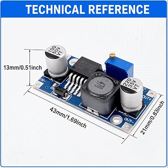 30-Pack LM2596 Buck Converter, DC-DC Step Down, Adjustable