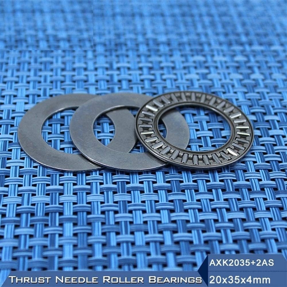 TMP1105 AXK2035 + 2AS 10 Pcs Thrust Needle Roller Bearing AXK Series with 2AS2035 Washers AXK1104 889104 NTB2035 Bearings 20x35x4mm