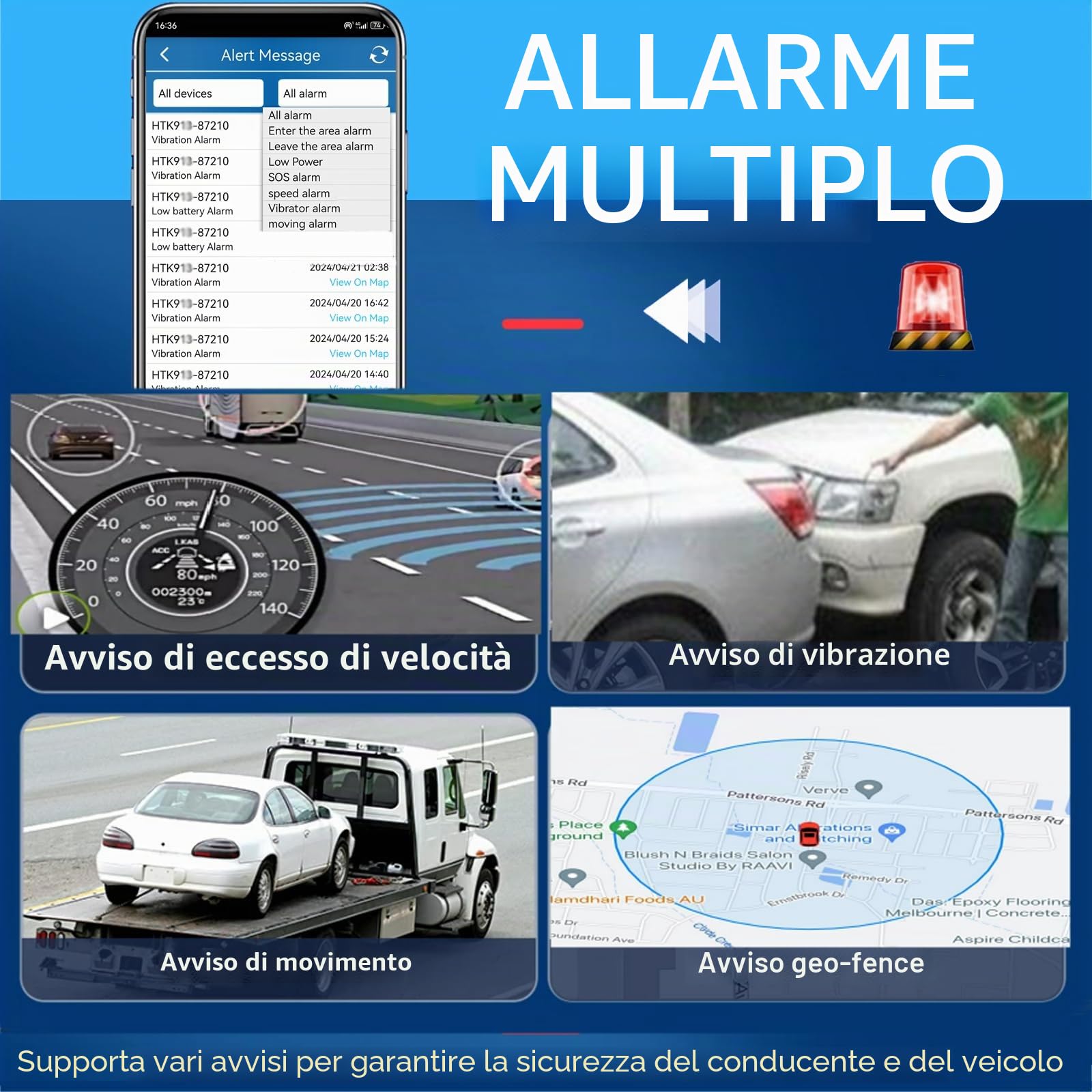 4G Localizzatore GPS per Auto Moto Bambini 1500mAh GPS Tracker con Scheda SIM integrata APP Allarmi Multipli Geo-fence Alarm Magnete Monitoraggio in Tempo Reale 58g