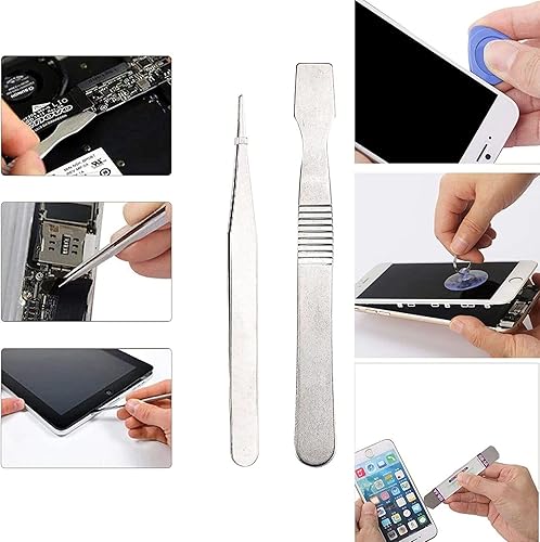 Miniatura 5 de Juego de 21 piezas de herramientas de palanca de apertura, juego de destornilladores de múltiples funciones, kit de herramientas de reparación con