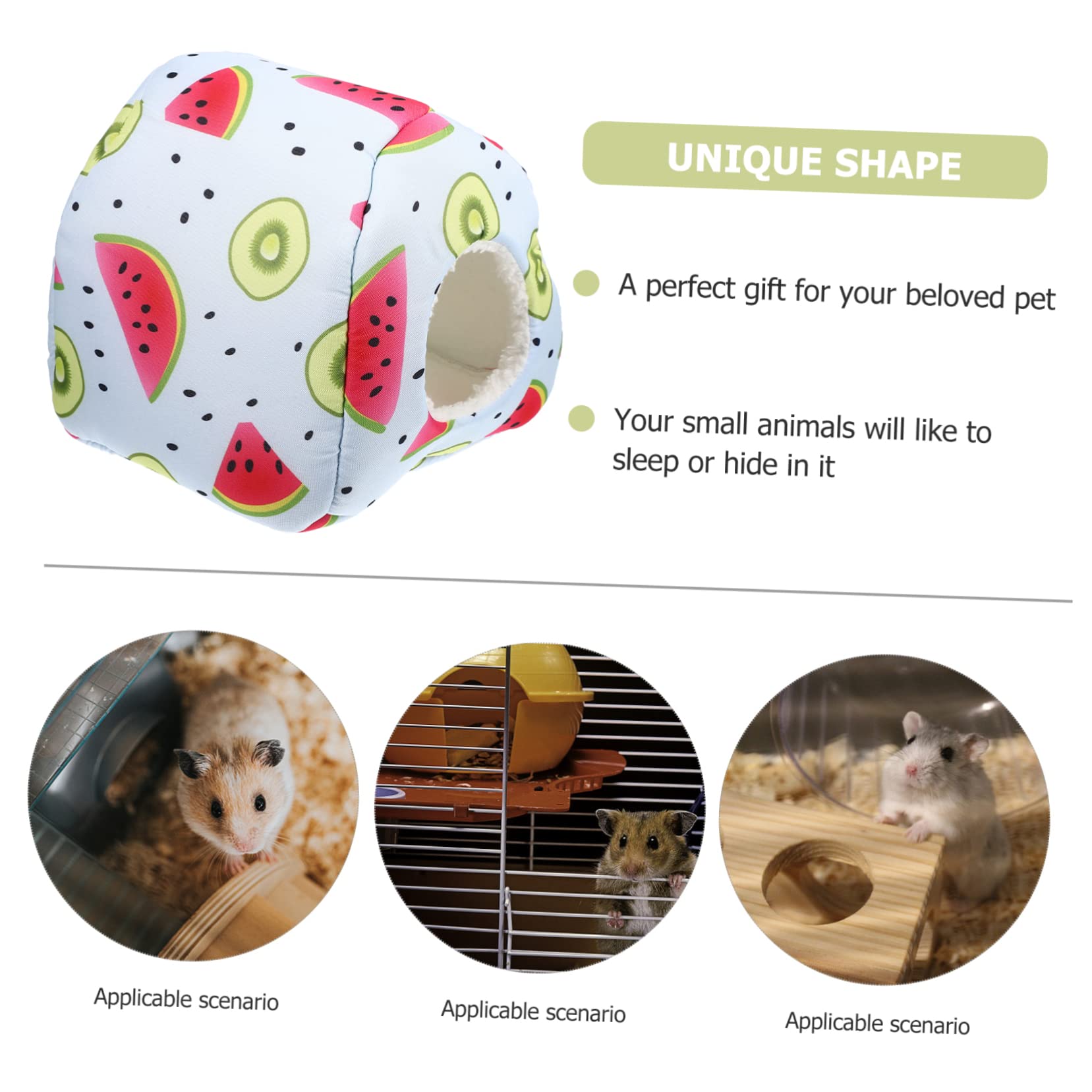 Mipcase 3stücke Hamster Nest Für Kleintiere Weicher Warmer Rückzugsort Für Meerschweinchen Ratten Und Igel Gemütliche Kuschelige Schlafhöhle Für Herbst Und Winter
