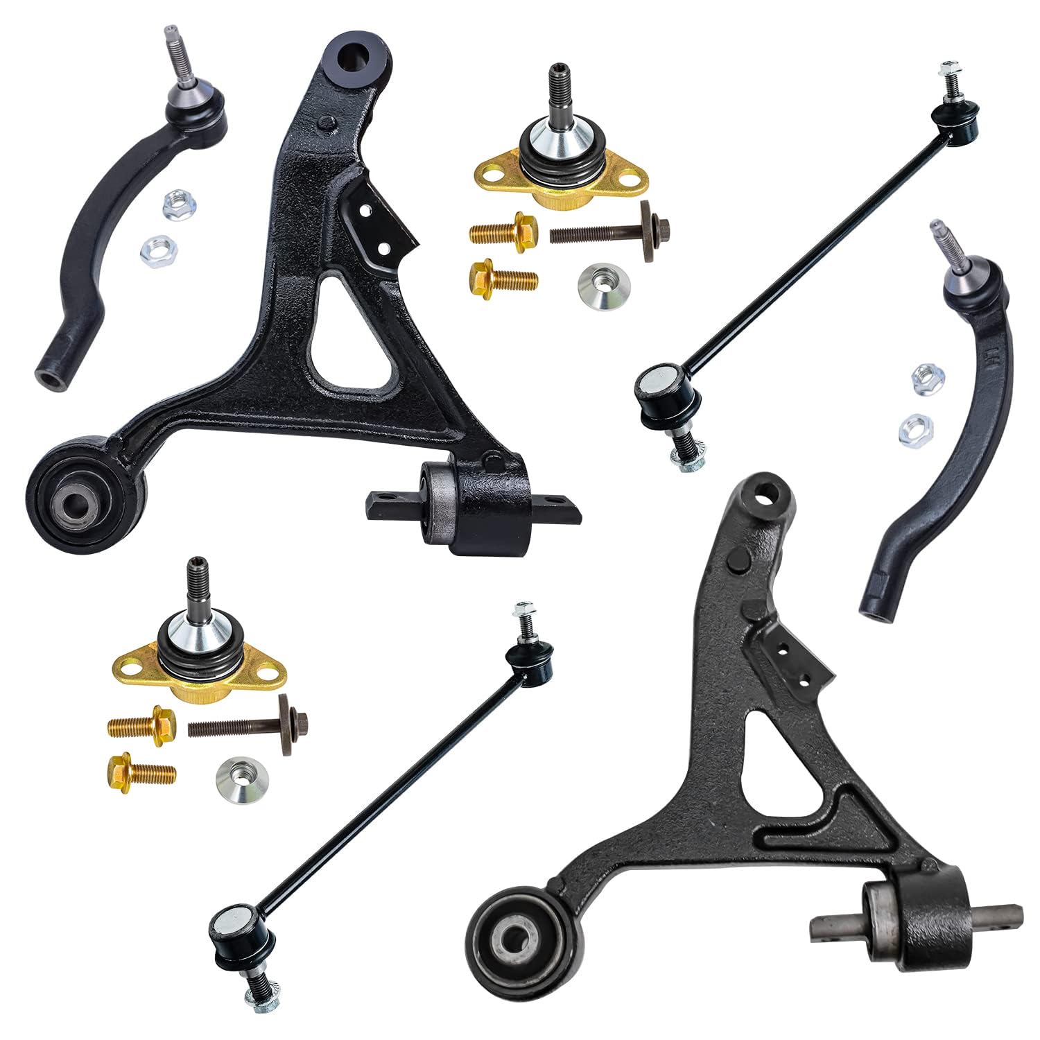 Detroit Axle - FWD Front End Suspension Kit for 2007 Volvo S60 2 Lower