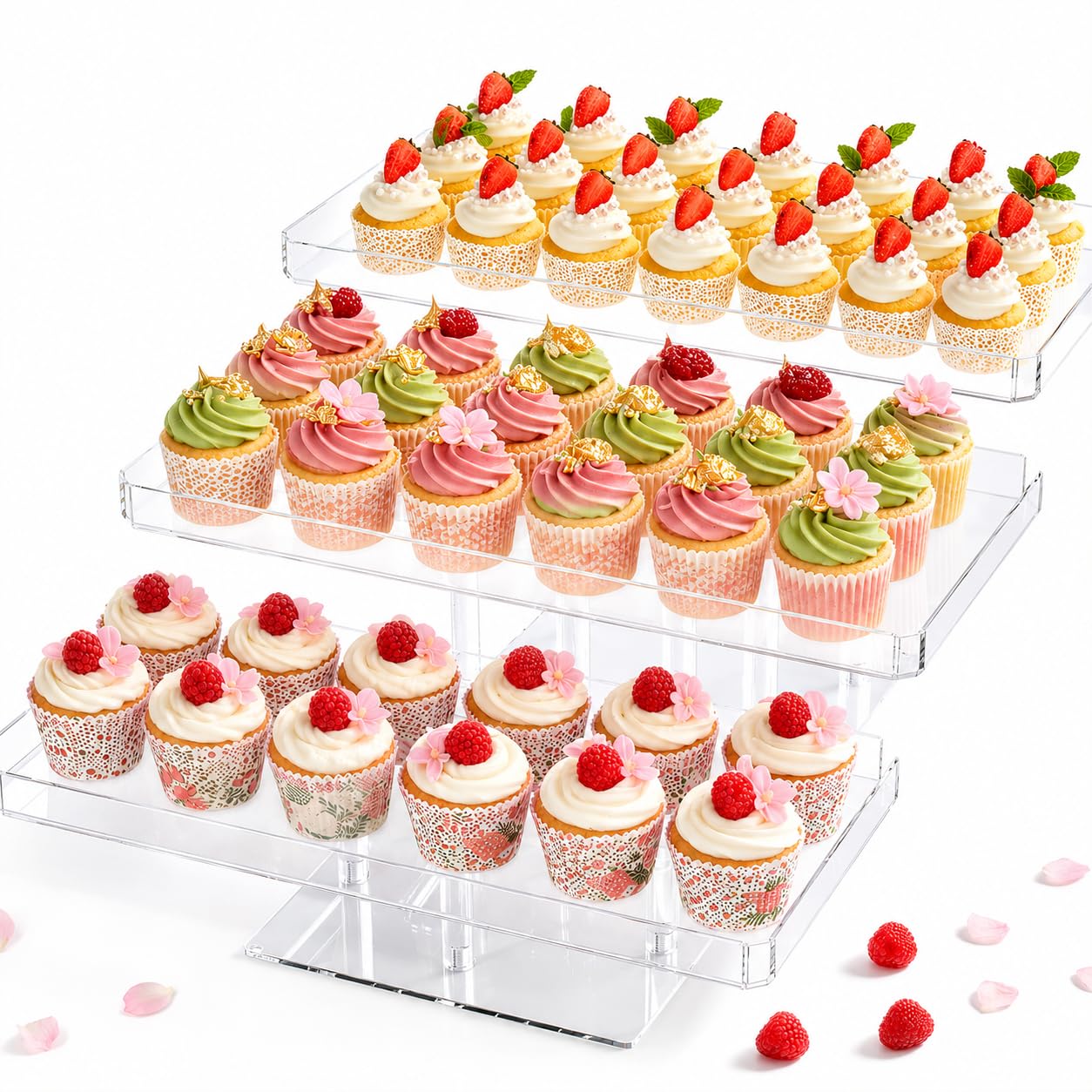 Amazon.co.jp: EffiQ-Rate ケーキスタンド アフタヌーンティー