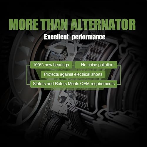 Miniatura 5 de SCITOO Alternador de alto rendimiento 215Amp 11664 repuesto para Ford Explorer 2013-2016, para Fusion 2013-2017, para Taurus 2013-2015, Lincoln para