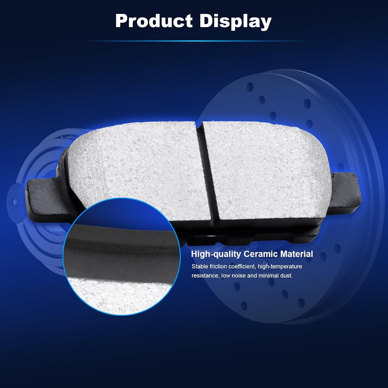 Rear Disc Brake Rotors & Ceramic Brake Pad for Nissan Rogue X-Trail 2016 2017 2018 2019 2020 350Z 2003 2004 2005 Juke 2014-2017 LEAF ELECTRIC for INFINITI G35 2003-2005 Replace# 31349 P905