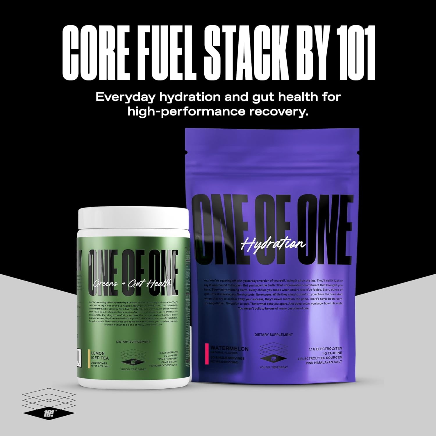 ONE of ONE Hydration Electrolyte Powder – Fast-Acting Hydration with Science-Backed Electrolytes, Essential Minerals & Vitamins – Zero Sugar, Vegan, Gluten-Free – Watermelon Flavor, 30 Servings