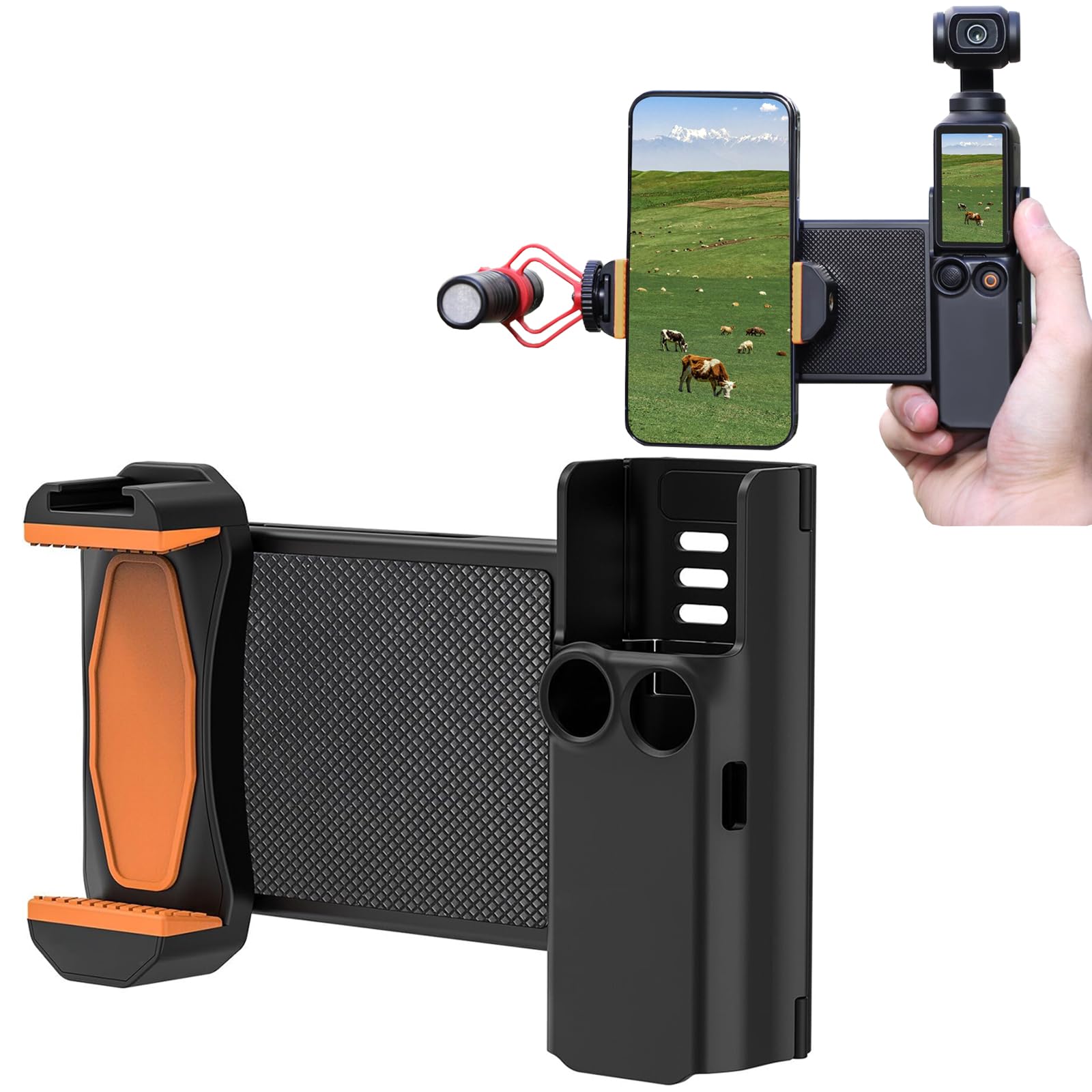 Handy-Halterung für DJI Osmo Pocket 3, Erweiterungszubehör, Smartphone-Handyhalterung mit Aufbewahrungstasche