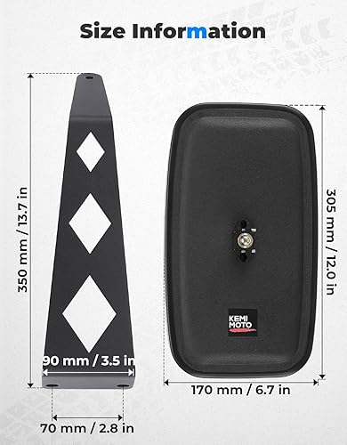 Miniatura 8 de KEMIMOTO Espejos laterales de tractor compatibles con John Deere serie 5000 y 6000 mejoraron la visibilidad y la seguridad mientras opera su tractor