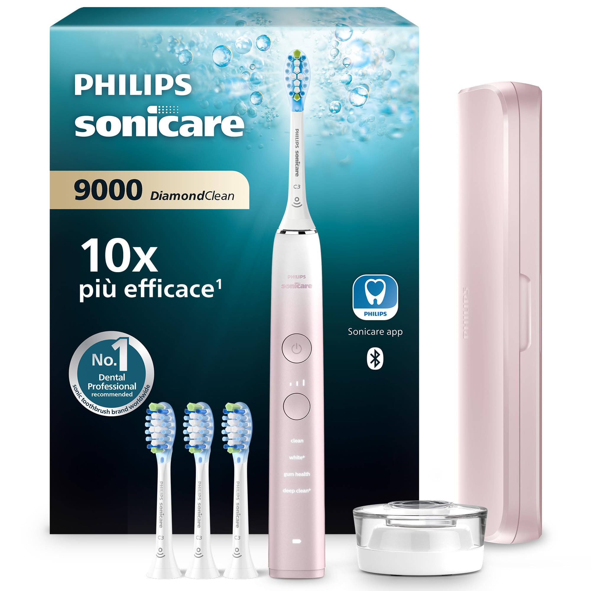 sonicare toothbrush diamondclean 9000 con app pressione sensori