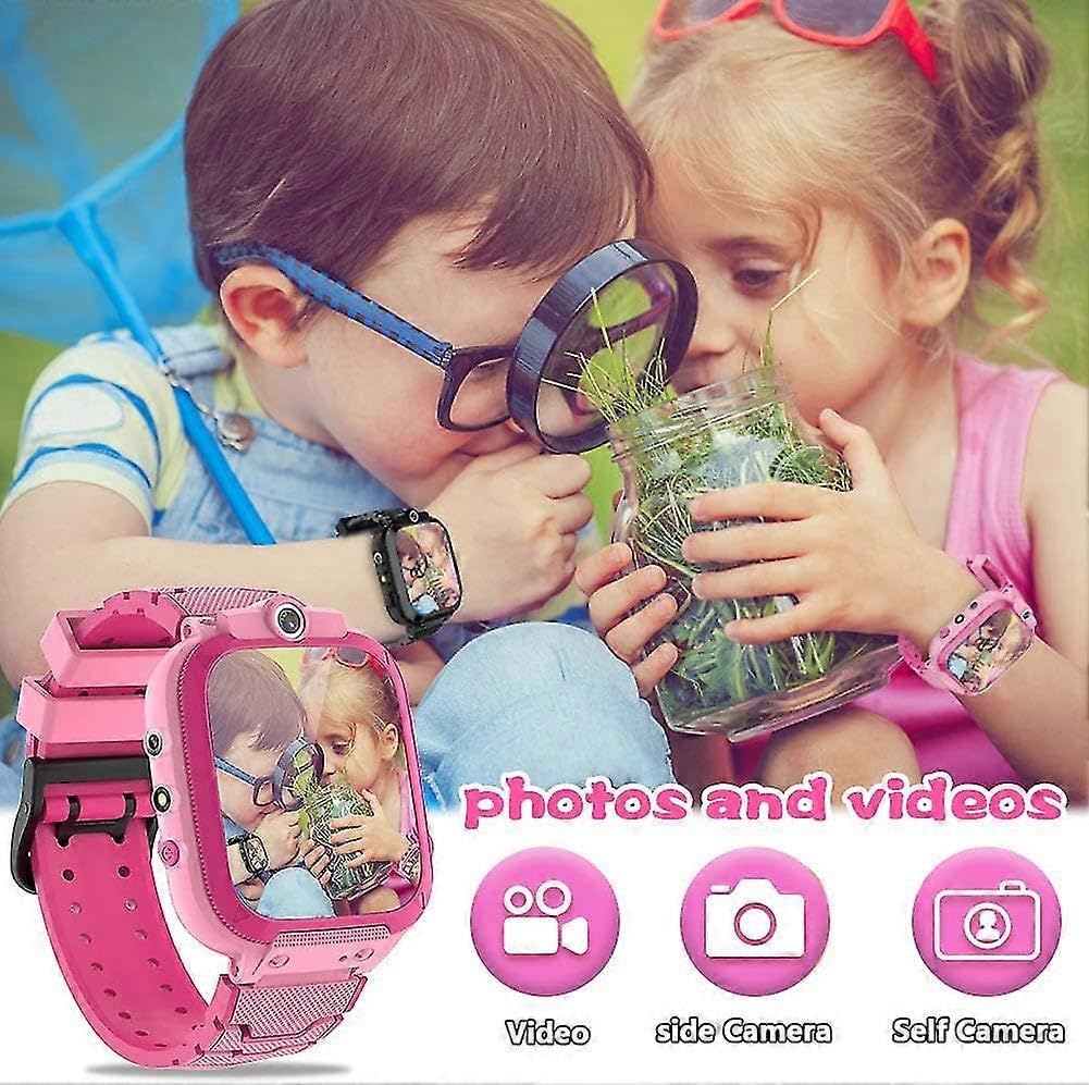 Reloj inteligente para niños y niñas, pantalla táctil HD de 1.44 pulgadas, 14 juegos de rompecabezas, video musical