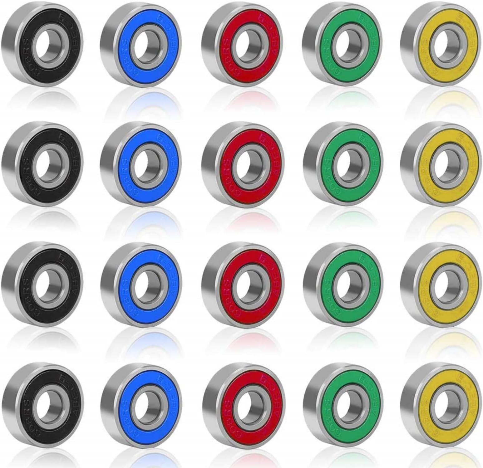 GAIVEK 20 Pcs 608RS Skateboard Bearings Roller Skate Wheels Scooter gaivek-20-pcs-608rs-skateboard-bearings-roller-skate-wheels-scooter