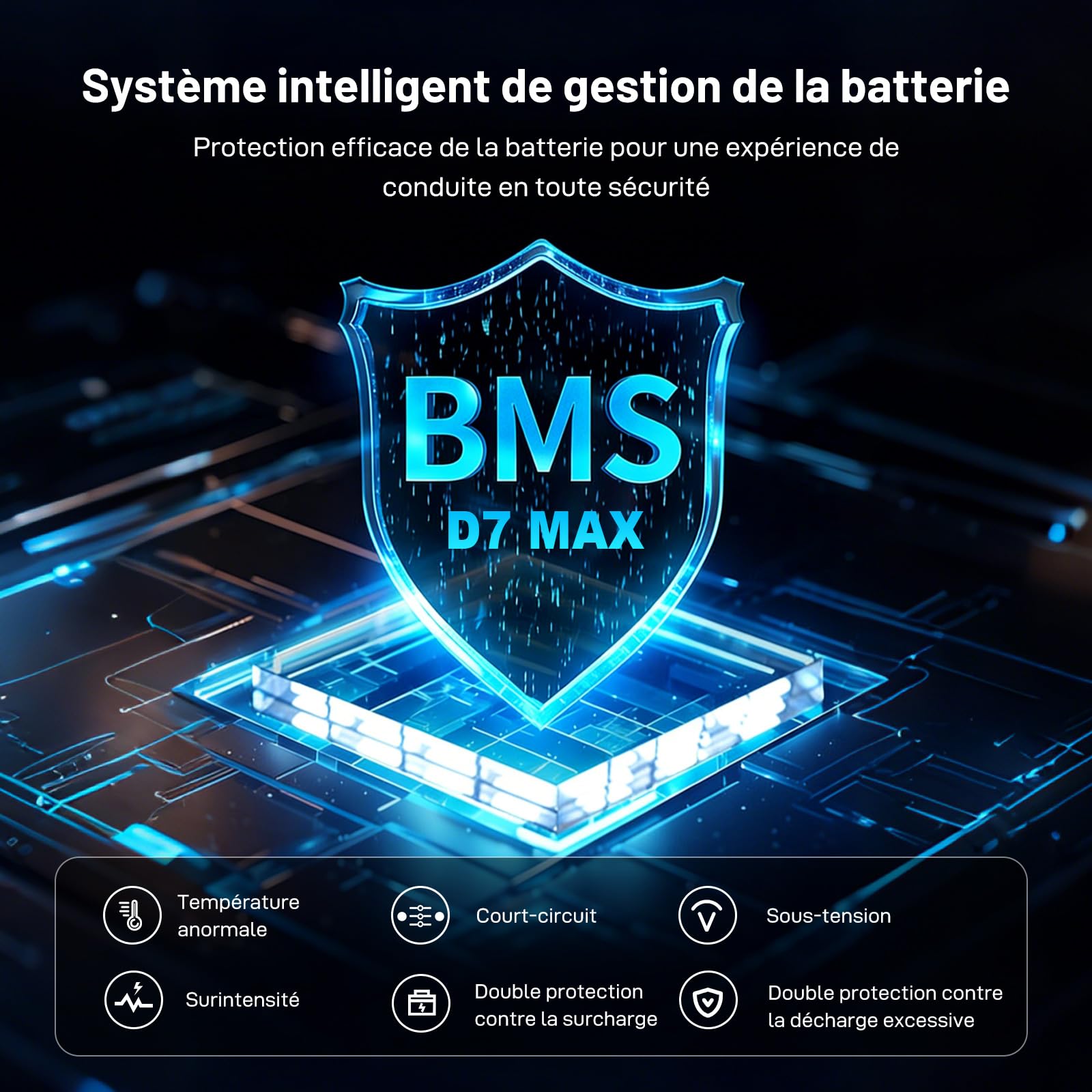 RCB D7 Max Trottinette Électrique Adulte,Moteur 3600W piek（1800W x2）