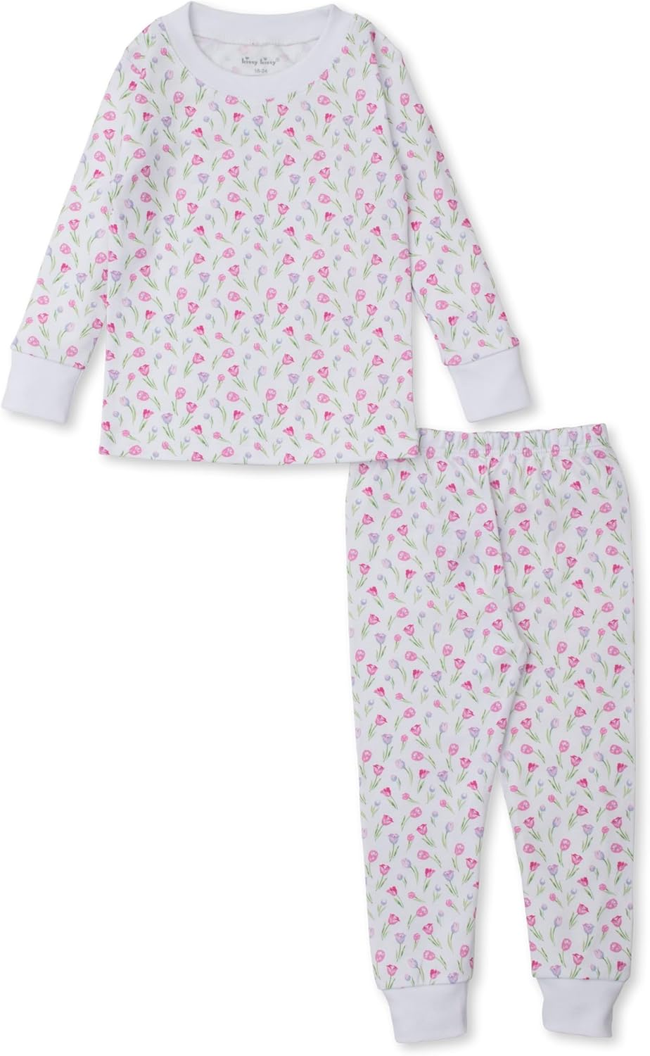 Kissy Kissy Baby Girls Infant Tulip Festival Print Long Pajamas Set