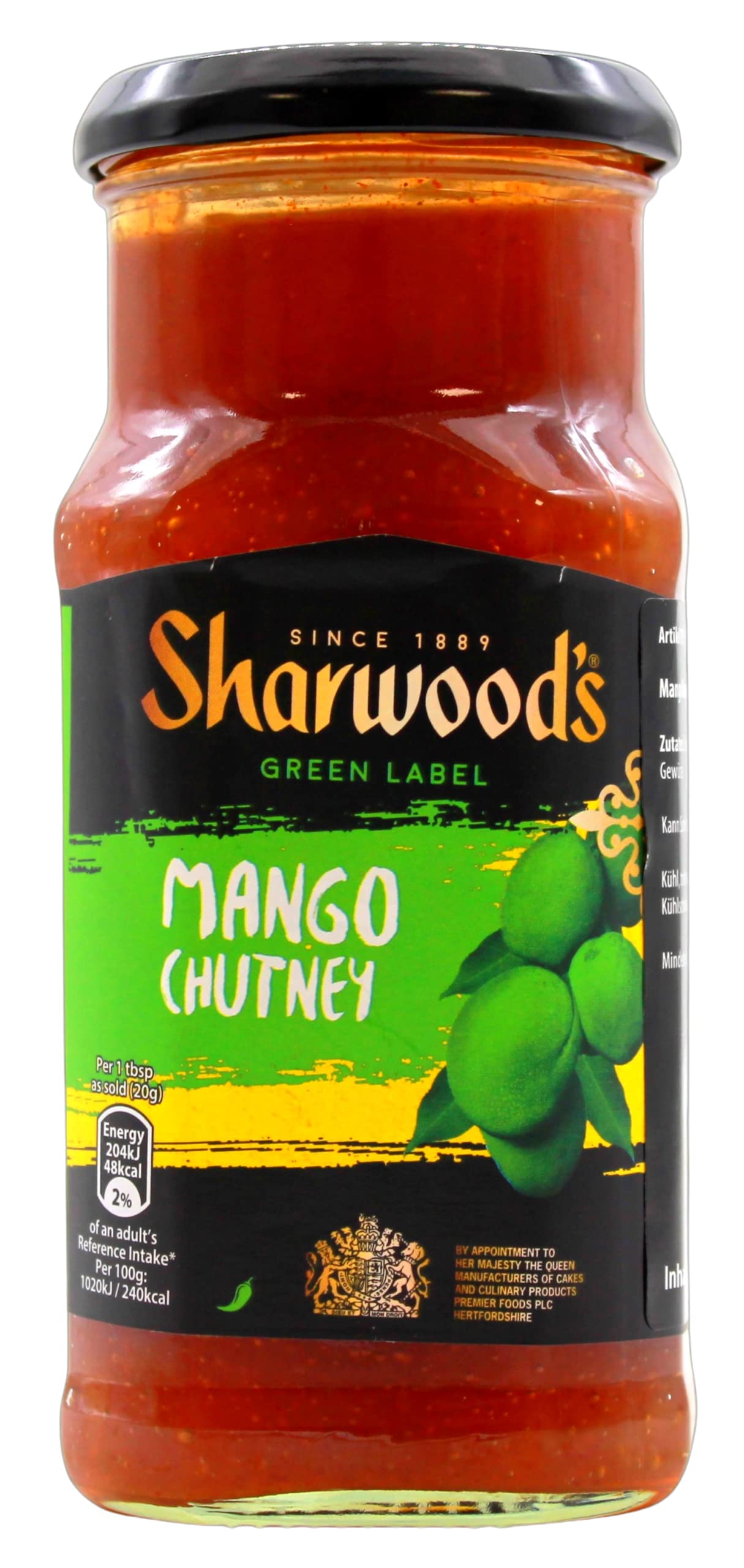 Sharwood's Mango Chutney, 6er Pack (6 x 530g)