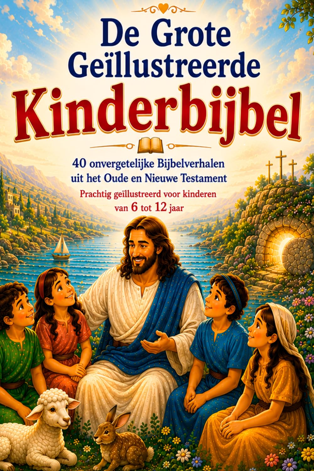 De Grote Geïllustreerde Kinderbijbel: 40 onvergetelijke Bijbelverhalen uit het Oude en Nieuwe Testament • Prachtig geïllustreerd voor kinderen van 6 tot 12 jaar