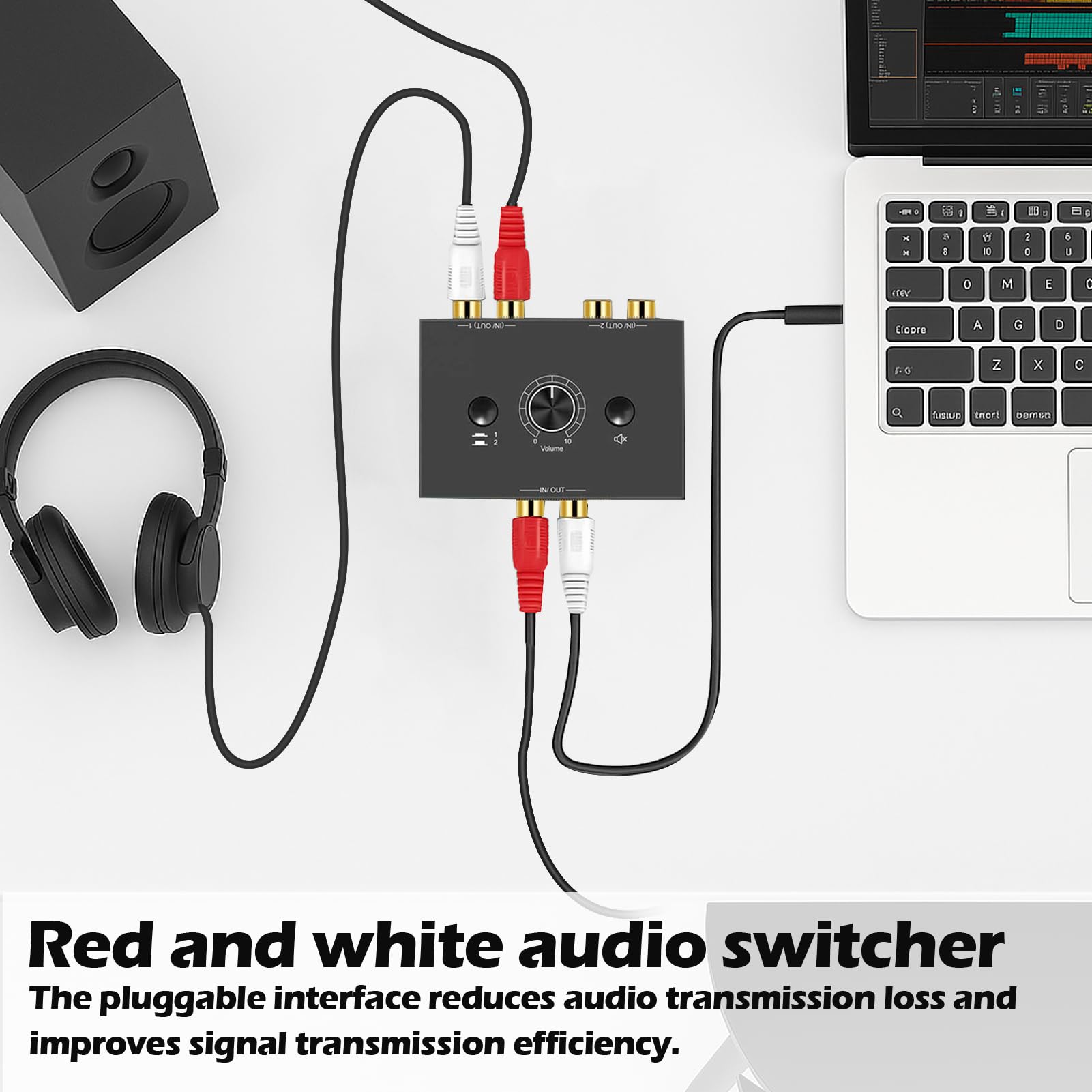 Commutateur Audio 4 En 1 – Switch Bidirectionnel Pour Casque, Enceintes, Home Cinéma | Simple Et Fiable