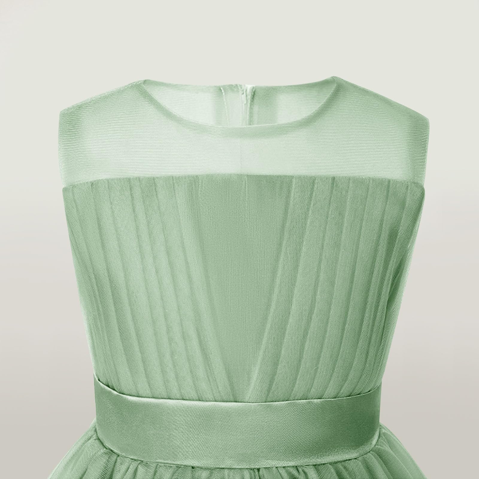 XINYUNZU Mädchen Prinzessin Kleid Tüllkleid Lang Abendkleider Festliche Kinderkleider Ärmellos Blumenmädchenkleider Elegant Dress Girls Hochzeit Festlich Sommerkleid Kleider für Kinder 1-13 Jahre