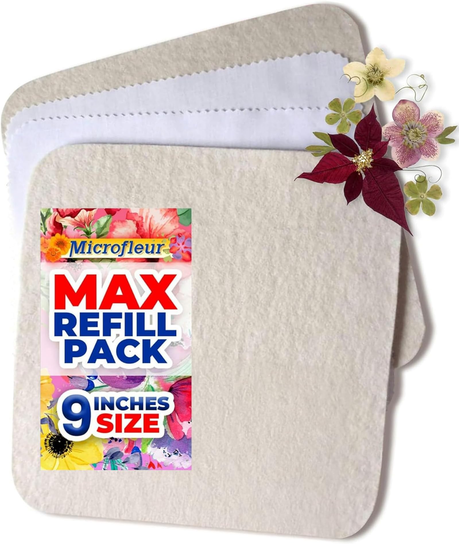 Microfleur Refill Pack Microwave Flower Press 9" x 9", 23 x 23 cm
