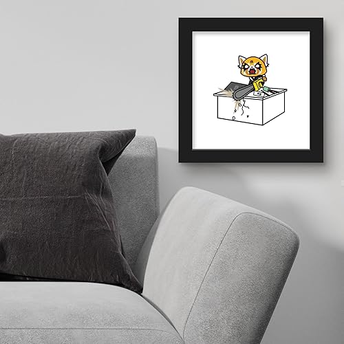 Miniatura 3 de Trends International Gallery Pops Sanrio Aggretsuko Retsuko - Póster de pared de motosierra de escritorio, 12.00 x 12.00 pulgadas, versión de marco