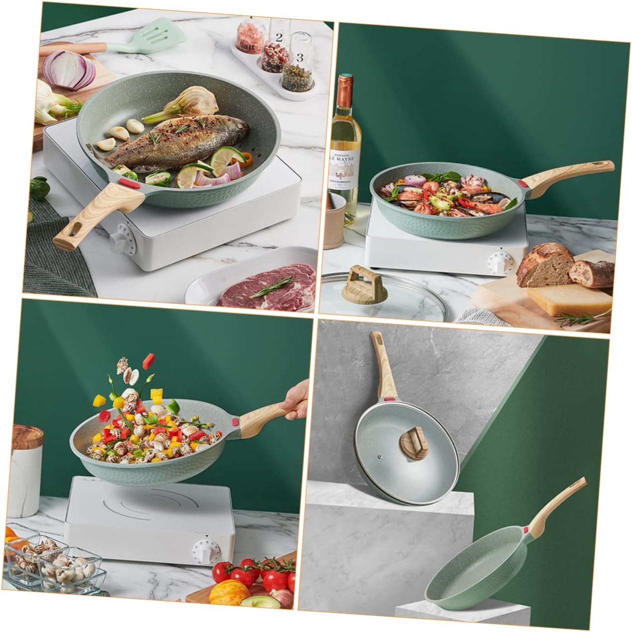 PRETYZOOM Versatile Maifan Stone Cooking Supplies Milk Saucepan Soup Pan Complementary Food Pan Non-stick Gas Stove Induction Cooker Longevity Easy Cleaning