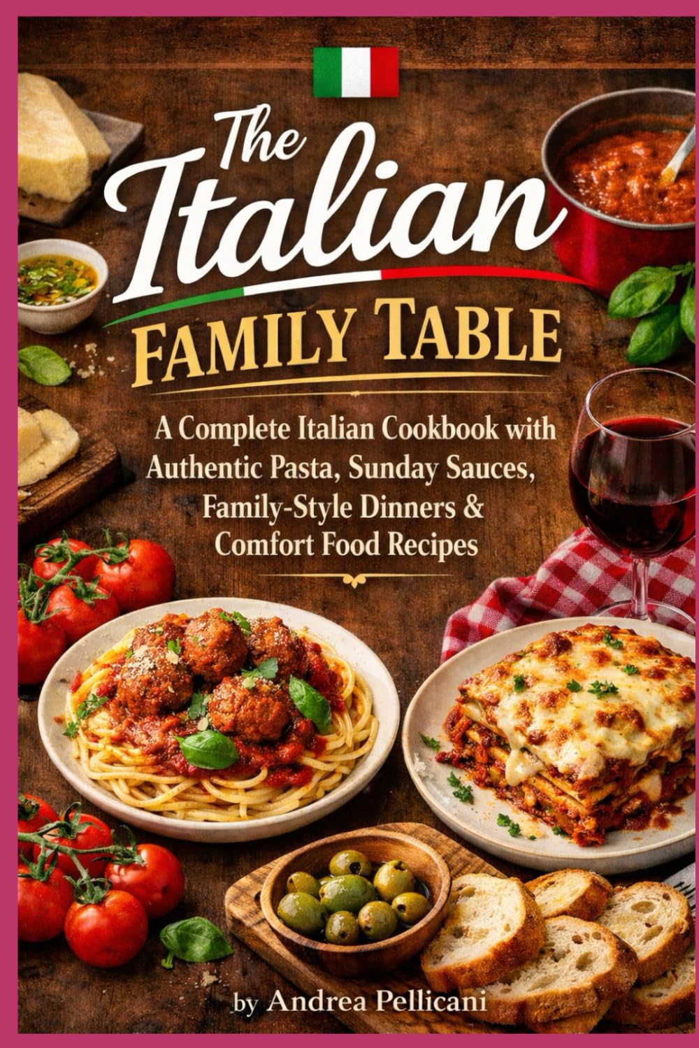 The Italian family Table: A Complete Italian Cookbook with Authentic Pasta, Sauces, Sunday Dinners & Comfort Food Recipes