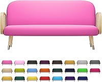 Vista 1 de MoNiBloom Funda para futón de tamaño Queen, elástica, sin brazos, funda para sofá sin brazos, protector de muebles, duradera y lavable, con Cereza