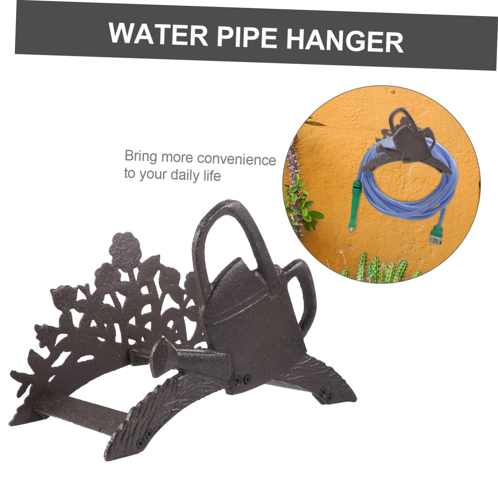 Gancho de Hierro Fundido para Manguera de Agua, Soporte